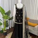 Fancy Black Georgette Suit
