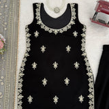 Fancy Black Georgette Suit