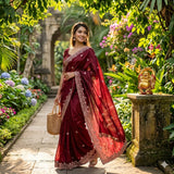 Grand Partylook Space Silk Saree