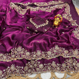 Designer Bridal Gold Beadwork Saree