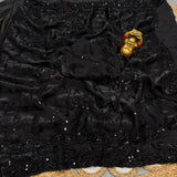 Black Grand Sequence Work Saree