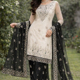 Designer Embroidered Silk Top Plazzo
