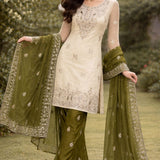 Designer Embroidered Silk Top Plazzo