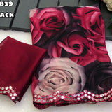 Designer Floral Print Georgette Saree