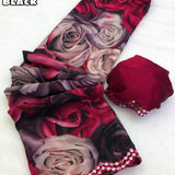 Designer Floral Print Georgette Saree