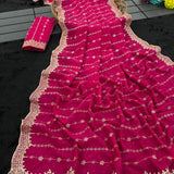 Manki Blooming Vichitra Silk Saree