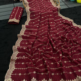 Manki Blooming Vichitra Silk Saree
