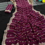 Manki Blooming Vichitra Silk Saree
