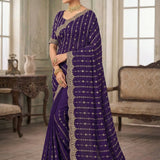 Manki Blooming Vichitra Silk Saree
