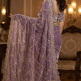 Shiny Fandy Satin Silk Saree