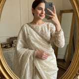 Classy Space Silk Satin Saree