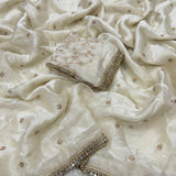 Classy Space Silk Satin Saree