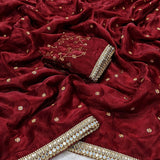 Classy Space Silk Satin Saree