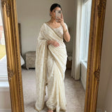 Classy Space Silk Satin Saree