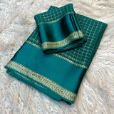 Festive Viscose Georgette Checkered Saree