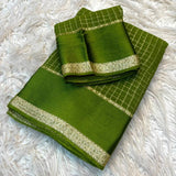 Festive Viscose Georgette Checkered Saree