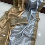 Viscose Organza Dual Tone Saree