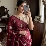 Celebrity Space Satin Silk Saree
