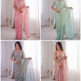 Premium Two Tone Fandy Silk Saree