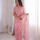 Premium Two Tone Fandy Silk Saree