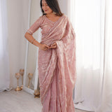 Premium Two Tone Fandy Silk Saree