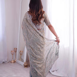 Premium Two Tone Fandy Silk Saree