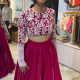 Sangeet Rani Pink Silk Lehenga Choli