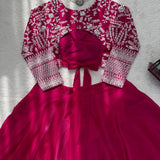Sangeet Rani Pink Silk Lehenga Choli