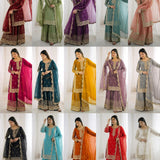 Ethnic Embroidered Silk Top Plazoo