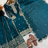 Ethnic Embroidered Silk Top Plazoo