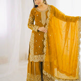 Ethnic Embroidered Silk Top Plazoo