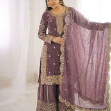 Ethnic Embroidered Silk Top Plazoo
