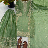 Ethnic Embroidered Silk Top Plazoo