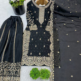 Ethnic Embroidered Silk Top Plazoo