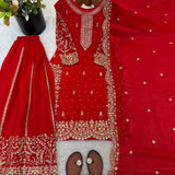 Ethnic Embroidered Silk Top Plazoo