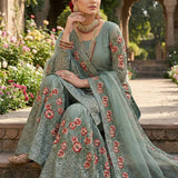 Stunning Sequence Embroidered Top Sharara