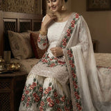 Stunning Sequence Embroidered Top Sharara