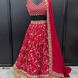 Festive Embroidered Georgette Lehenga