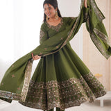 Trendy Embroidered Designer Anarkali Suit