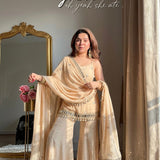 Stylish Fandy Silk Mirror Work Suit