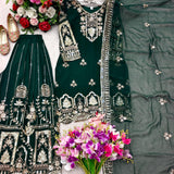 Trending Partylook Embroidered Top Sharara