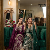 Trending Partylook Embroidered Top Sharara