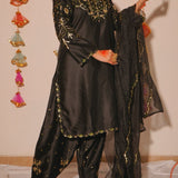 Panjabi Style Satin Silk Suit