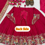 Festive Natural Crepe Anarkali Suit