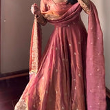 Classic Heavy Gandy Embroidered Anarkali Gown