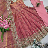 Classic Heavy Gandy Embroidered Anarkali Gown