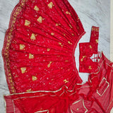 Reddish Premium Embroidered Lehenga