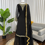 Modern Style Georgette Straigt Suit