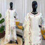 Elegant Jmc Silk Embroidred Suit