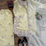 Elegant Jmc Silk Embroidred Suit